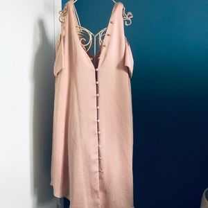 Rachel Roy dress, button front, flutter sleeves